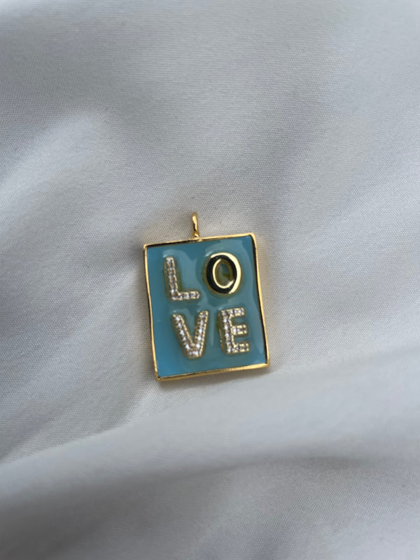 Sample Sale  - Anhänger LOVE Sky blue