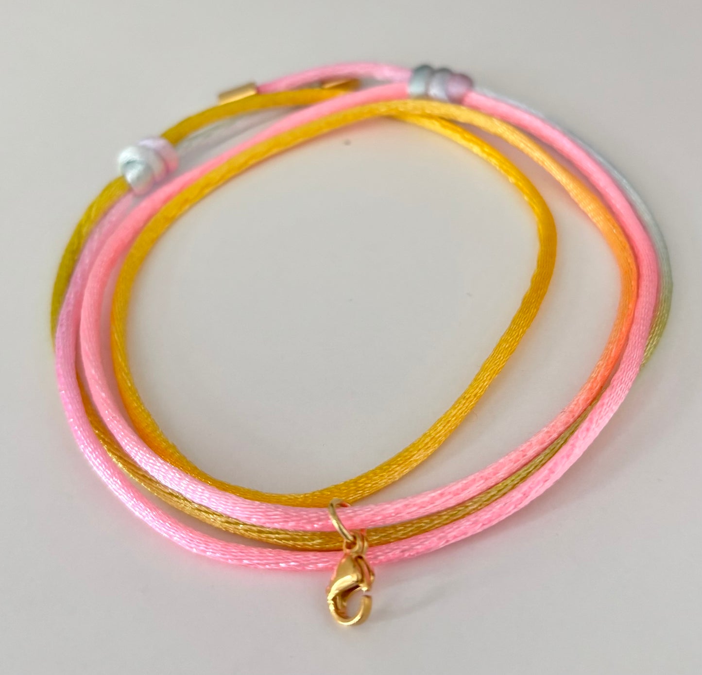 Kette Satin Multi-Colors mit Karabiner