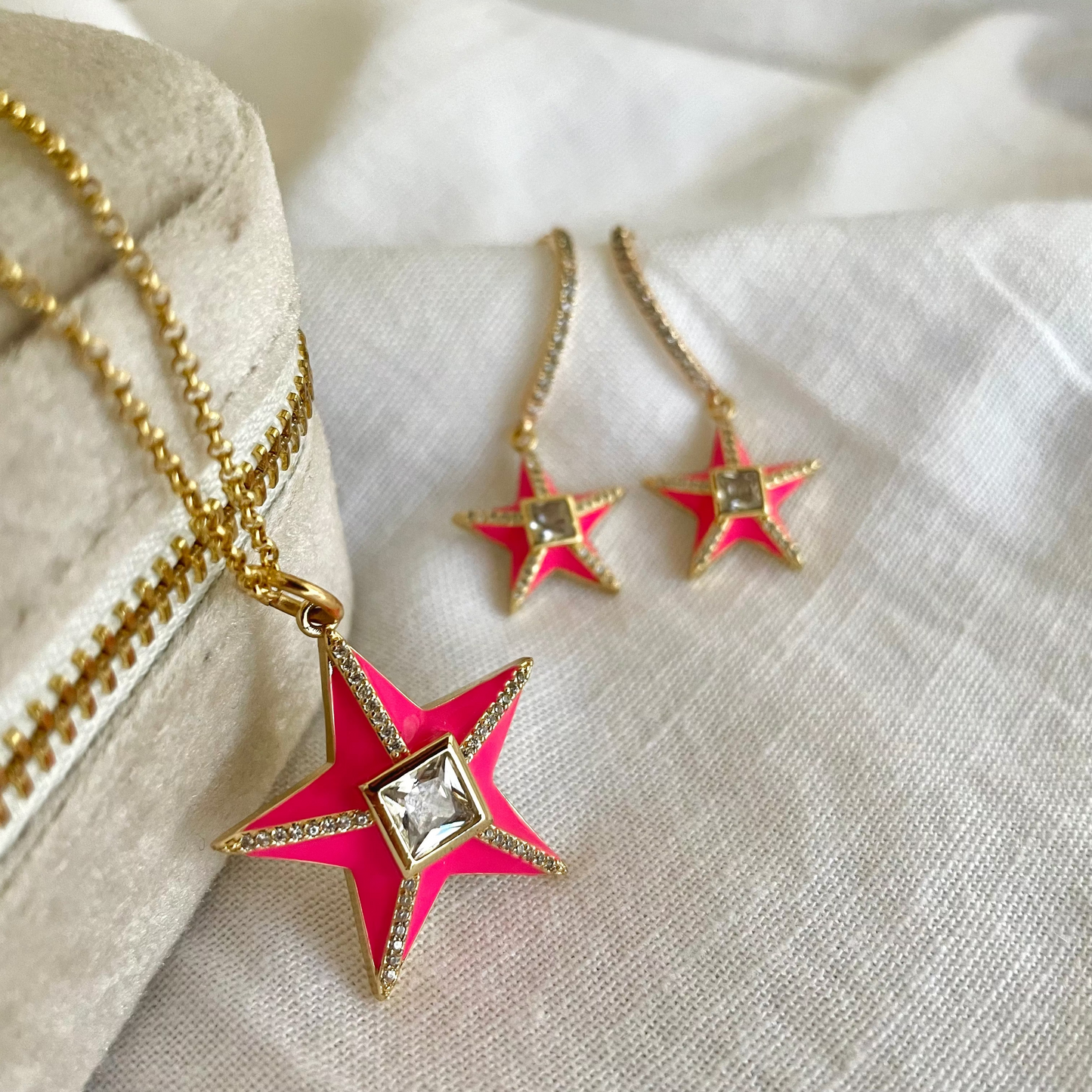 Anhänger Rock Stars - neon pink