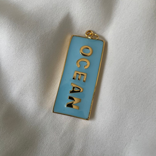 Statement Anhänger OCEAN Sky Blue & more