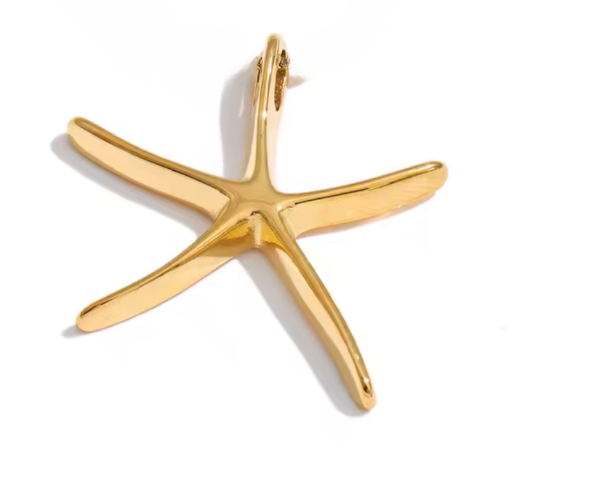 JUNGSundMEER Starfish Anhänger Gold - wahlweise mit Kette