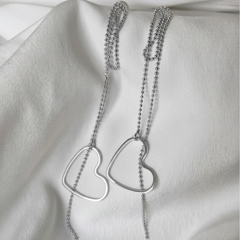 Ohrringe String LOVE SILBER